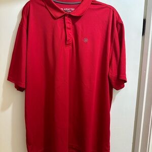 Ariat Men's Red Polo Shirt